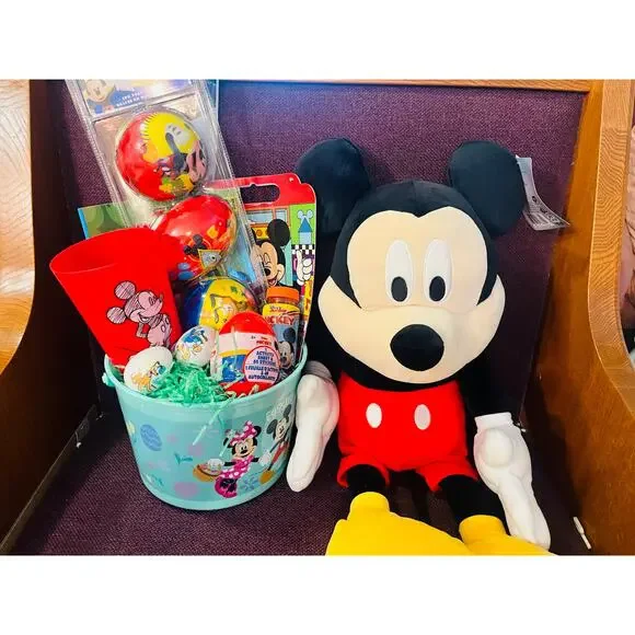 Mickey Mouse Easter bundle 24 inch large Mickey Pillow Buddy, kit ,red cup - Picture 7 of 9